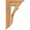 Ekena Millwork Merced Traditional Rough Sawn Bracket w/ Offset Brace, Western Red Cedar, 8"W x 20"D x 32"H BKT0806X20X32MRC01RWR - alternate 4